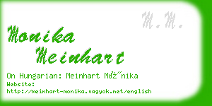 monika meinhart business card